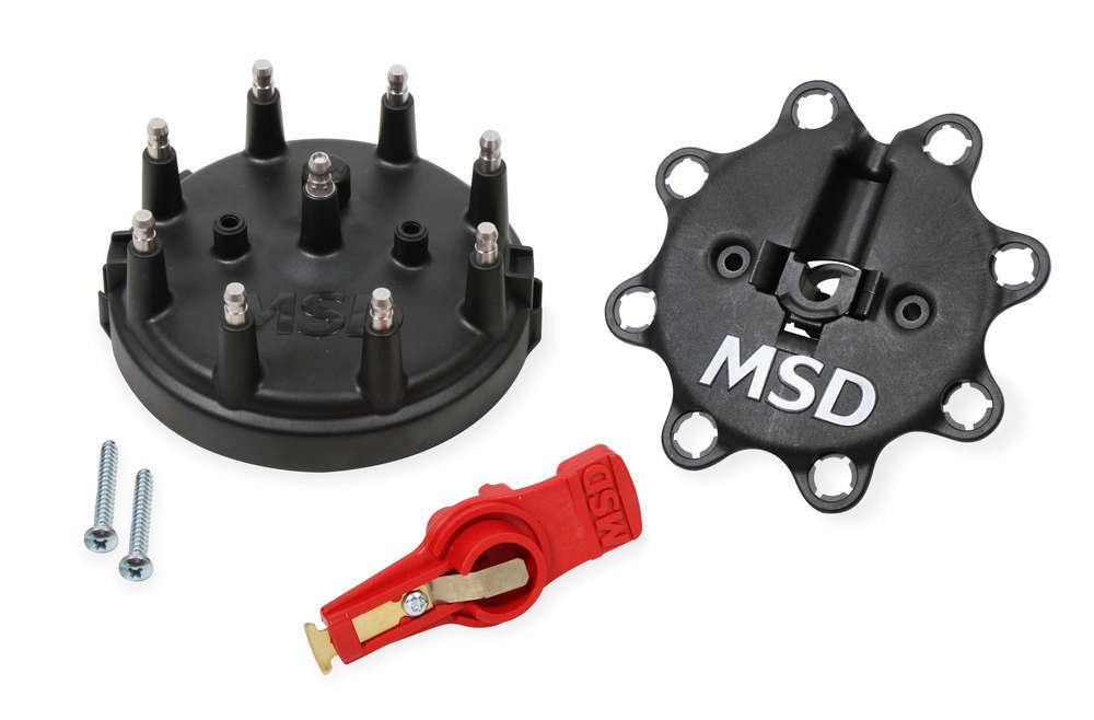 MSD Cap & Rotor Kit - 85-95 Ford - Black MSD84823