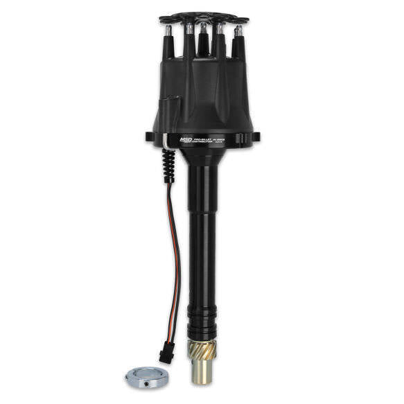 MSD Chevy V8 Pro Billet Distributor Black Finish MSD85505