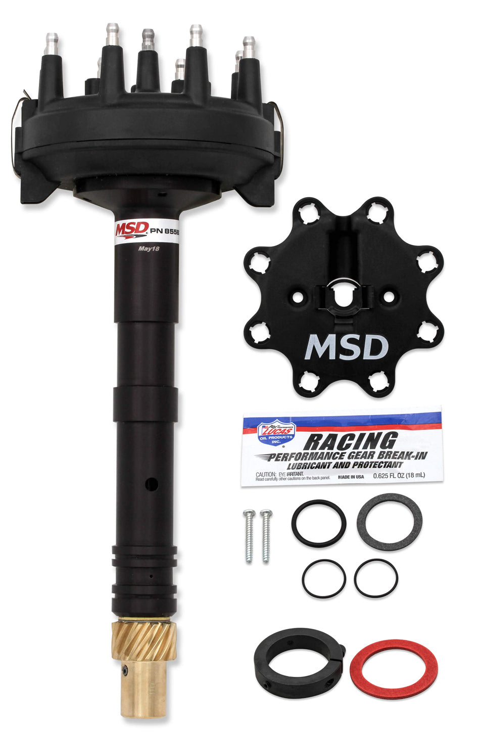 MSD BBC L/P Crank Trigger Distributor - Black MSD85583