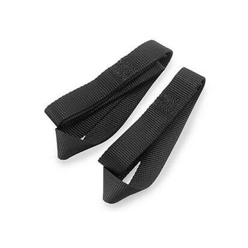 Macs Custom Tie-Downs 1in x 24in Loop Strap Black Pair MTD111224