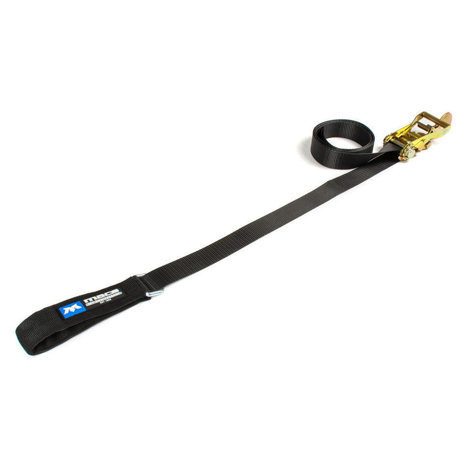 Macs Custom Tie-Downs Cinch Strap Black 2in x 12' Direct Hook Ratchet MTD121532