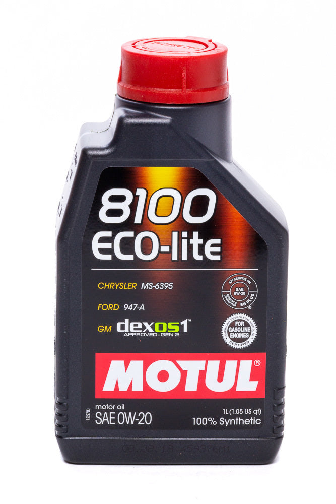 Motul 8100 0w20 Eco-Lite Oil 1 Liter Dexos1 MTL108534