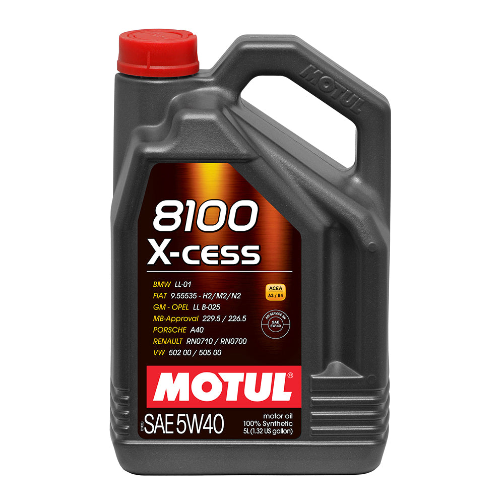 Motul 8100 X-Cess 5w40 Oil 5 Liter Bottle MTL109776