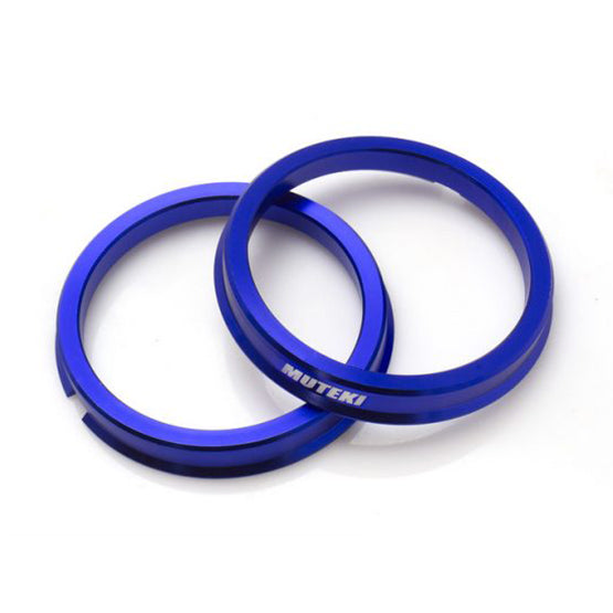 Wheel Mate Muteki Hub Ring Set 65mm x 56mm - 2 Piece - Blue WMPHR6505602PC