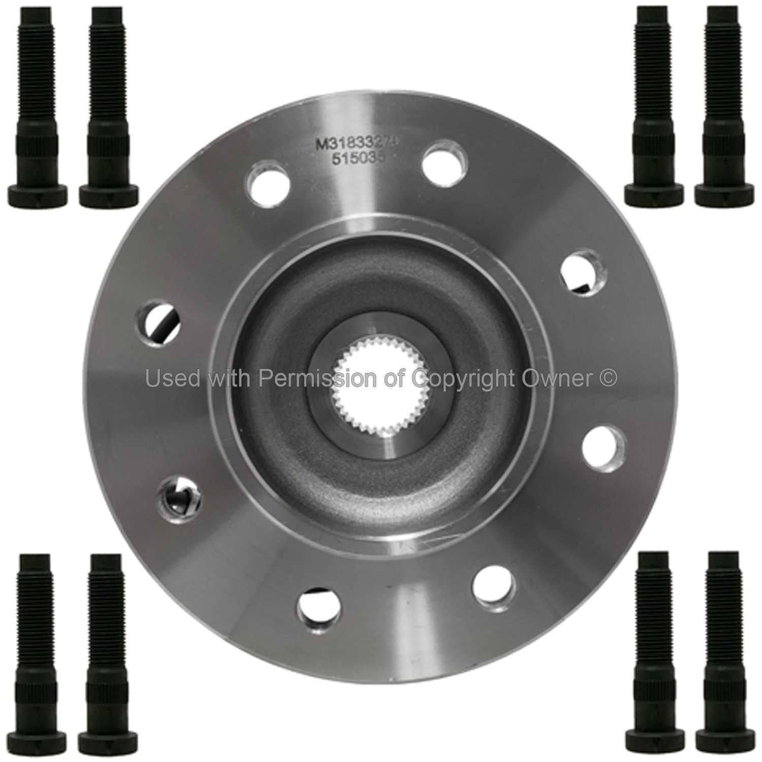 Quality-Built Wheel Bearing and Hub Assembly  top view frsport WH515035