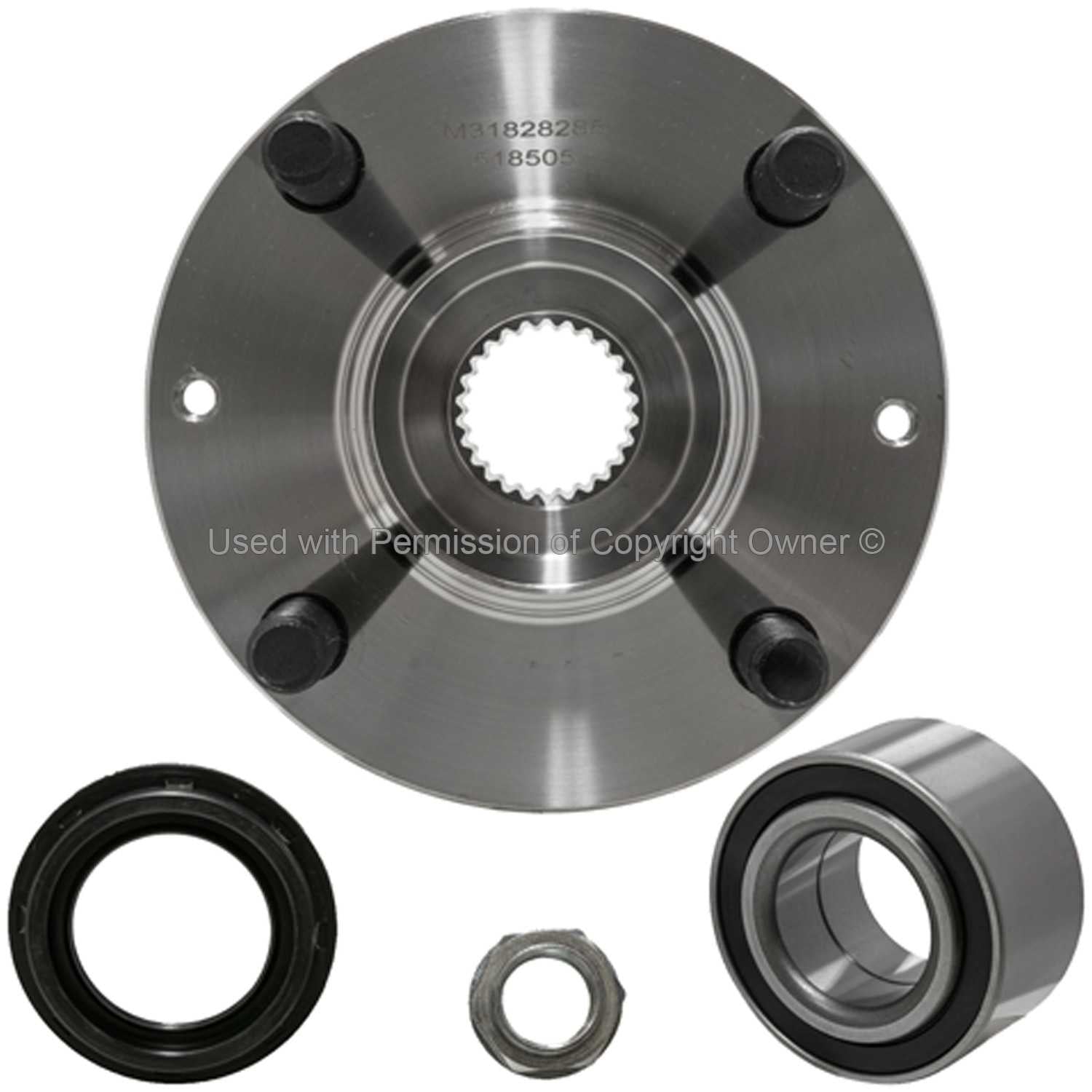 Quality-Built Wheel Hub Repair Kit  top view frsport WH518505