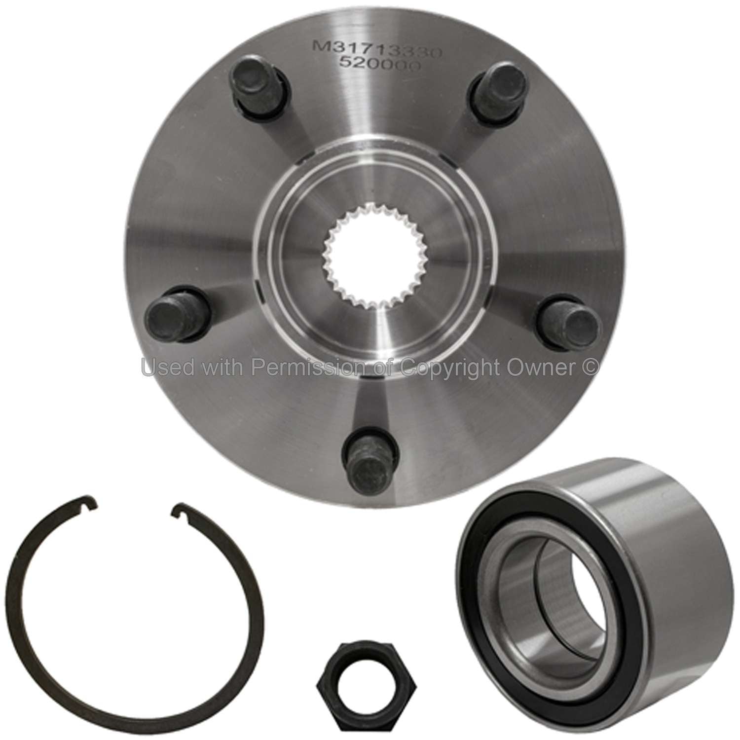 Quality-Built Wheel Hub Repair Kit  top view frsport WH520000