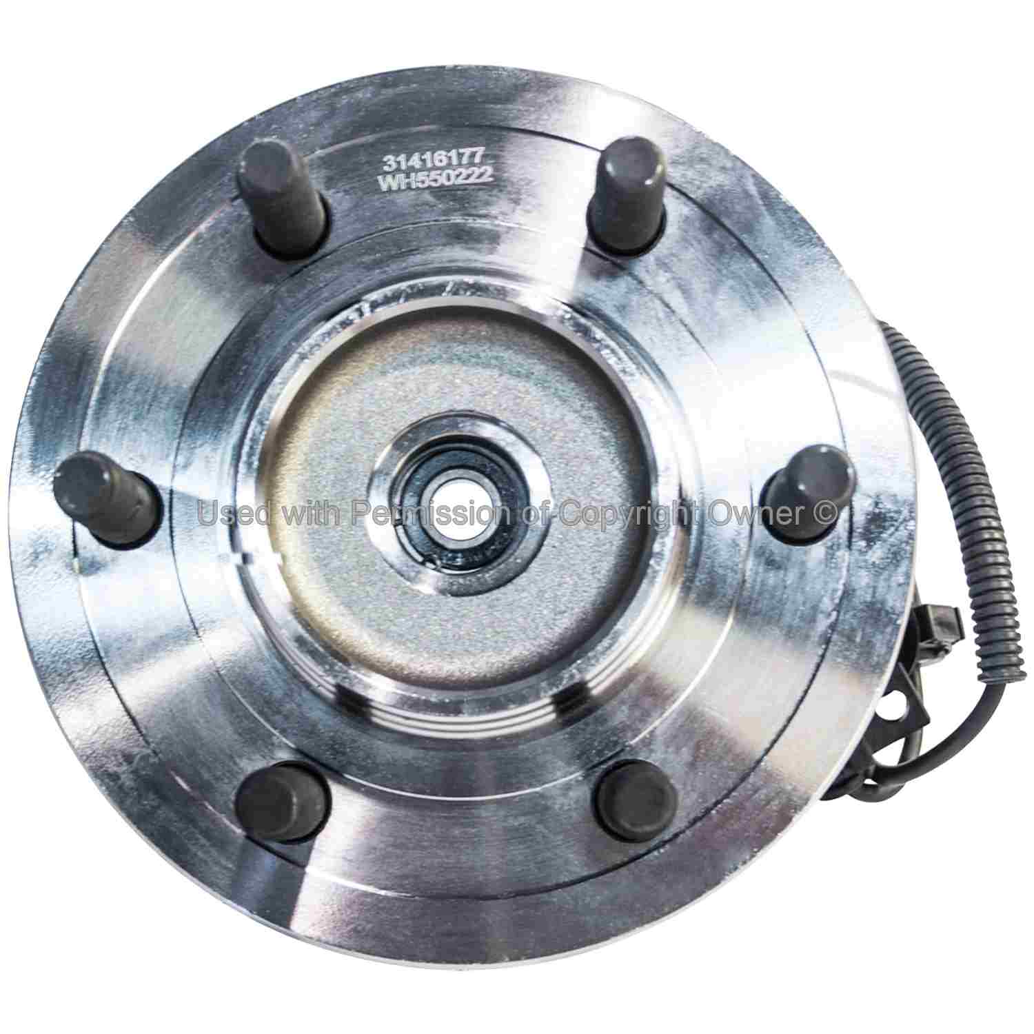 Quality-Built Wheel Bearing and Hub Assembly  top view frsport WH550222