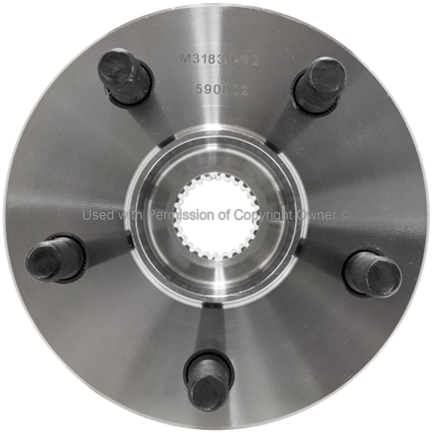 Quality-Built Wheel Bearing and Hub Assembly  top view frsport WH590002