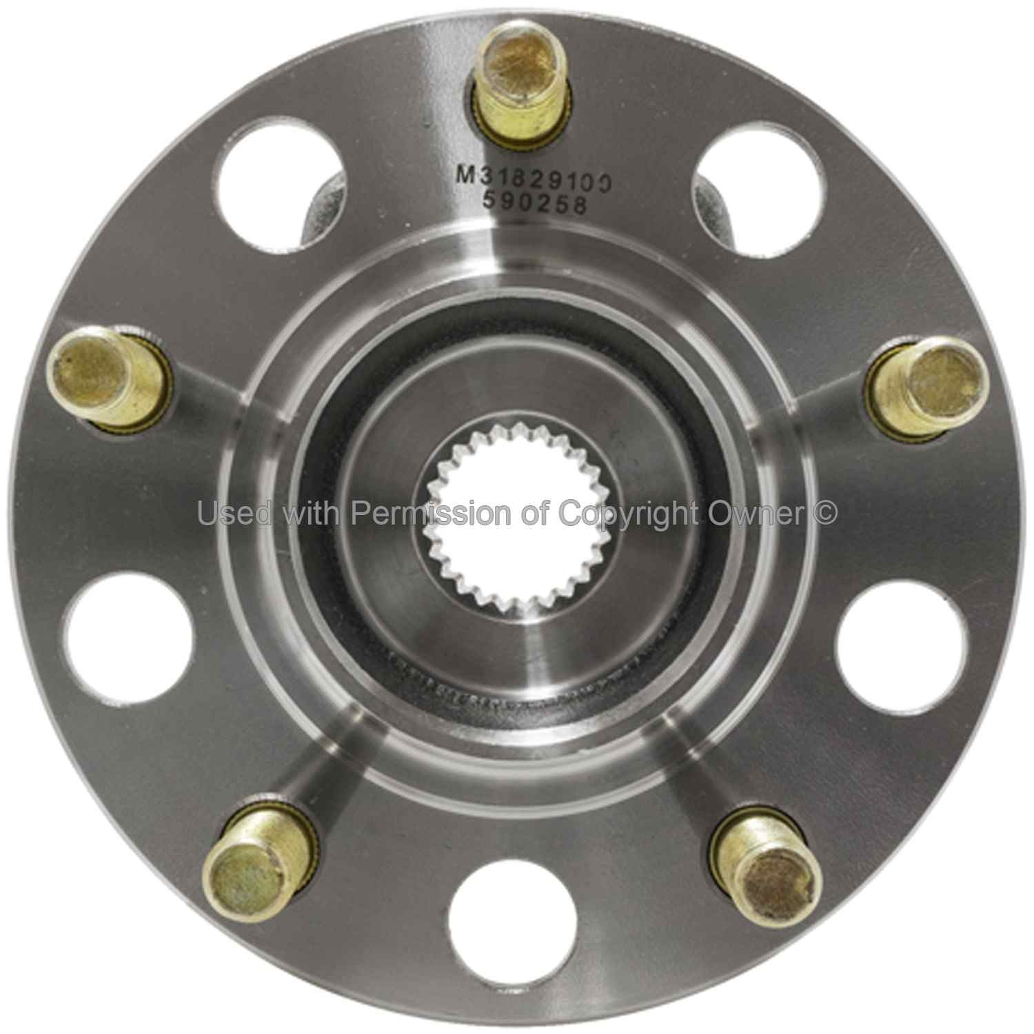 Quality-Built Wheel Bearing and Hub Assembly  top view frsport WH590258