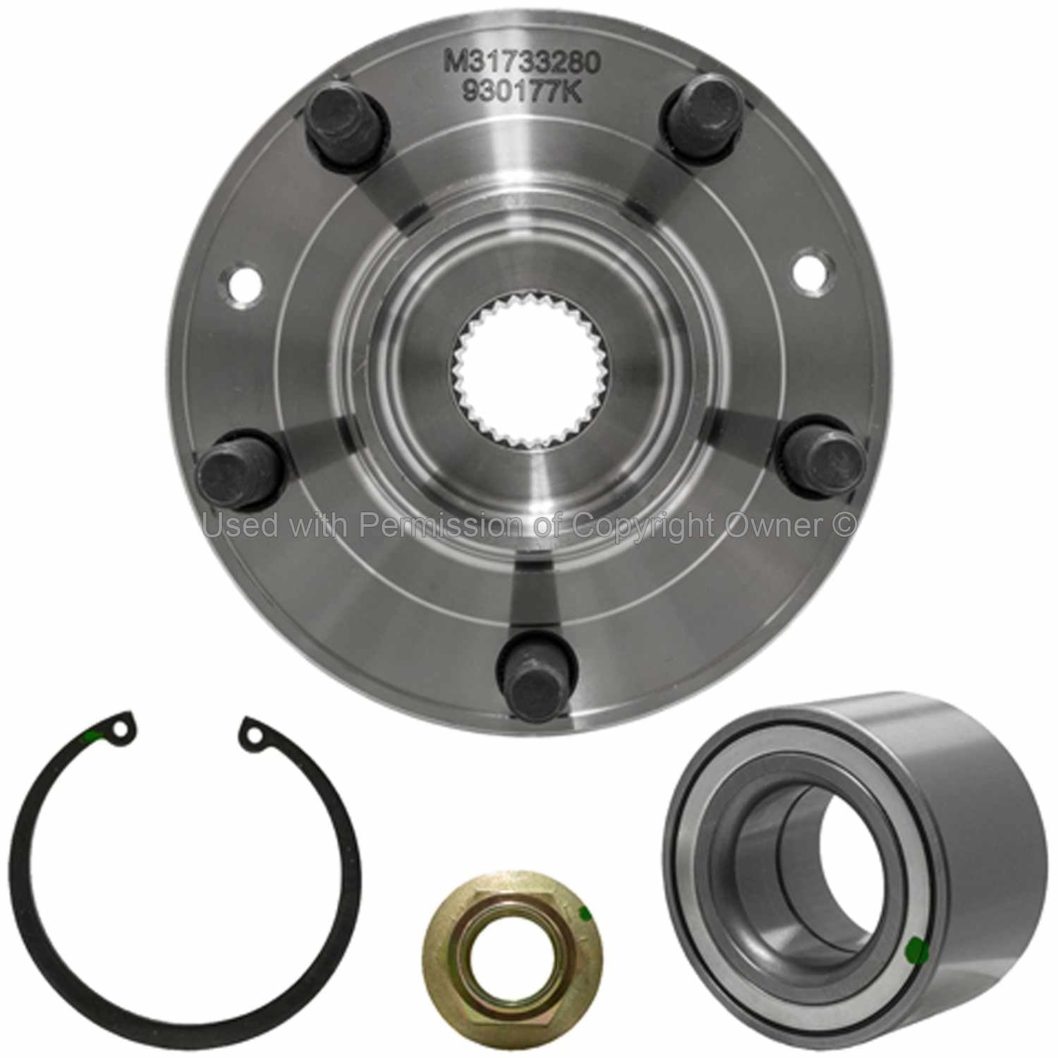 Quality-Built Wheel Hub Repair Kit  top view frsport WH930177K