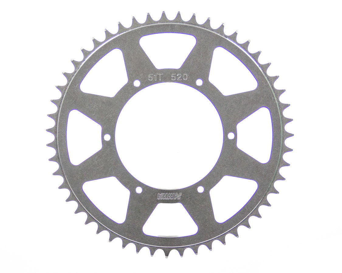 M and W Aluminum Products Rear Sprocket 51T 5.25 BC 520 Chain MWASP520-525-51T