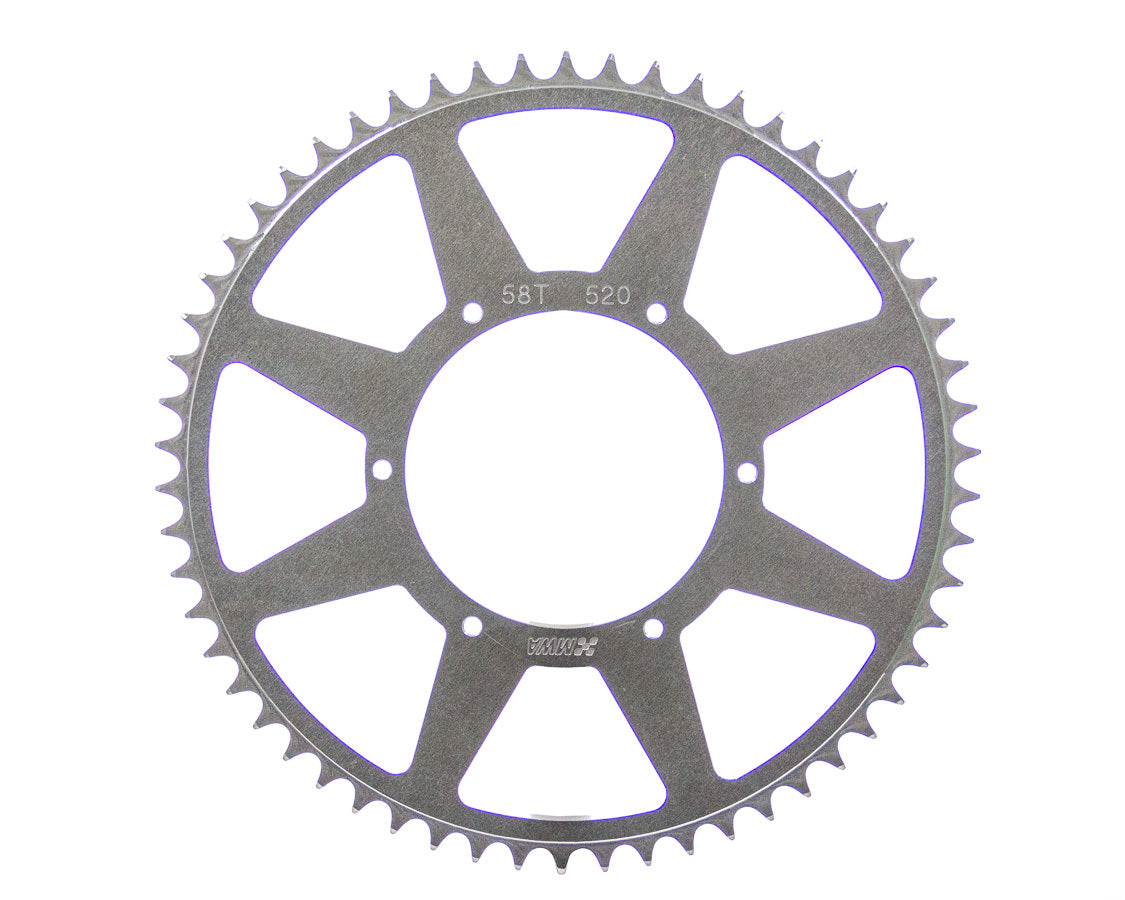 M and W Aluminum Products Rear Sprocket 58T 5.25 BC 520 Chain MWASP520-525-58T