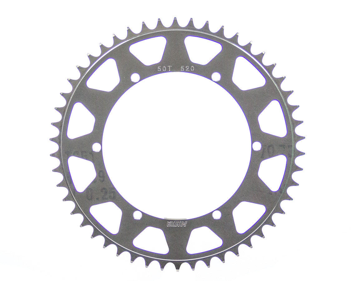 M and W Aluminum Products Rear Sprocket 50T 6.43 BC 520 Chain MWASP520-643-50T