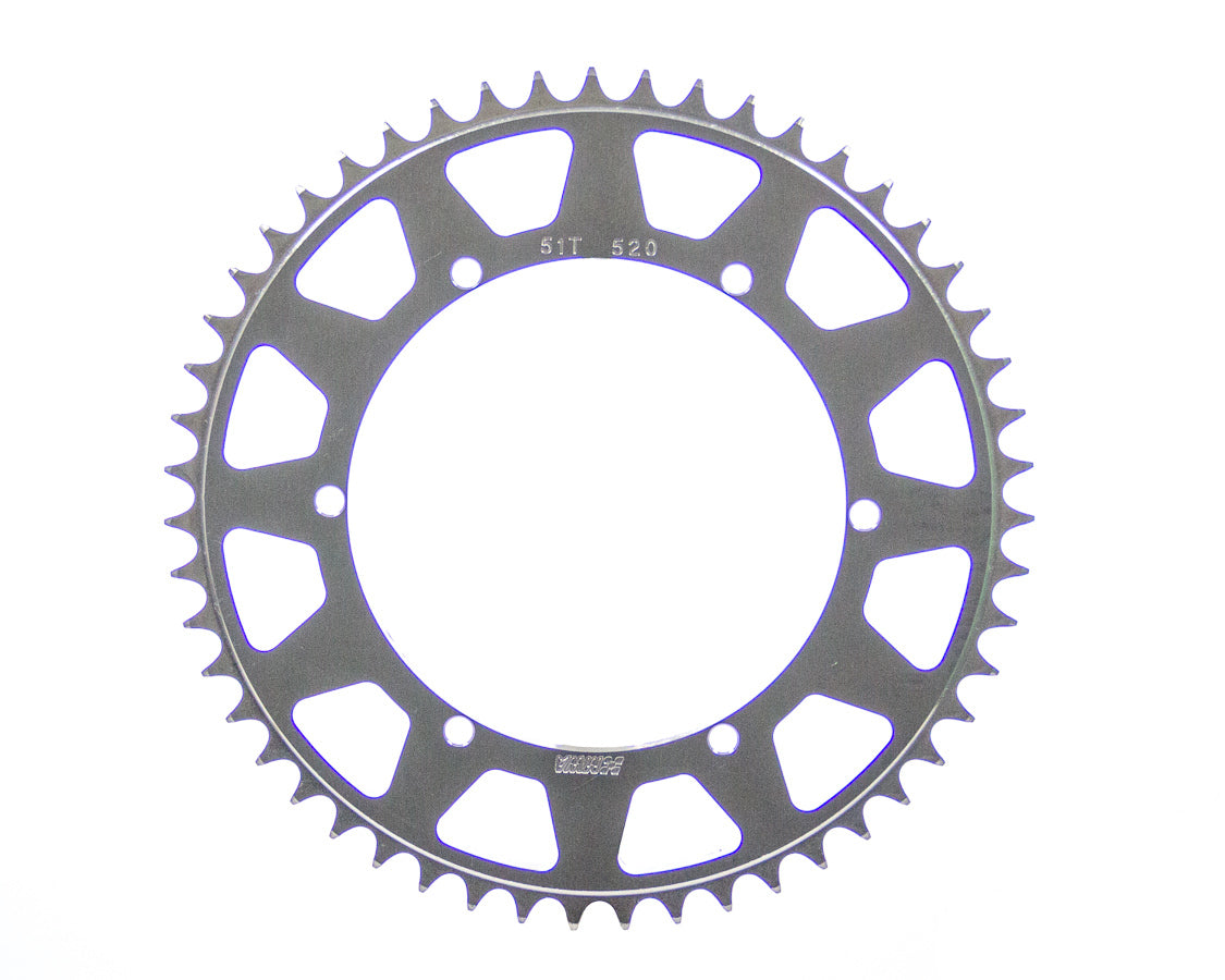 M and W Aluminum Products Rear Sprocket 51T 6.43 BC 520 Chain MWASP520-643-51T