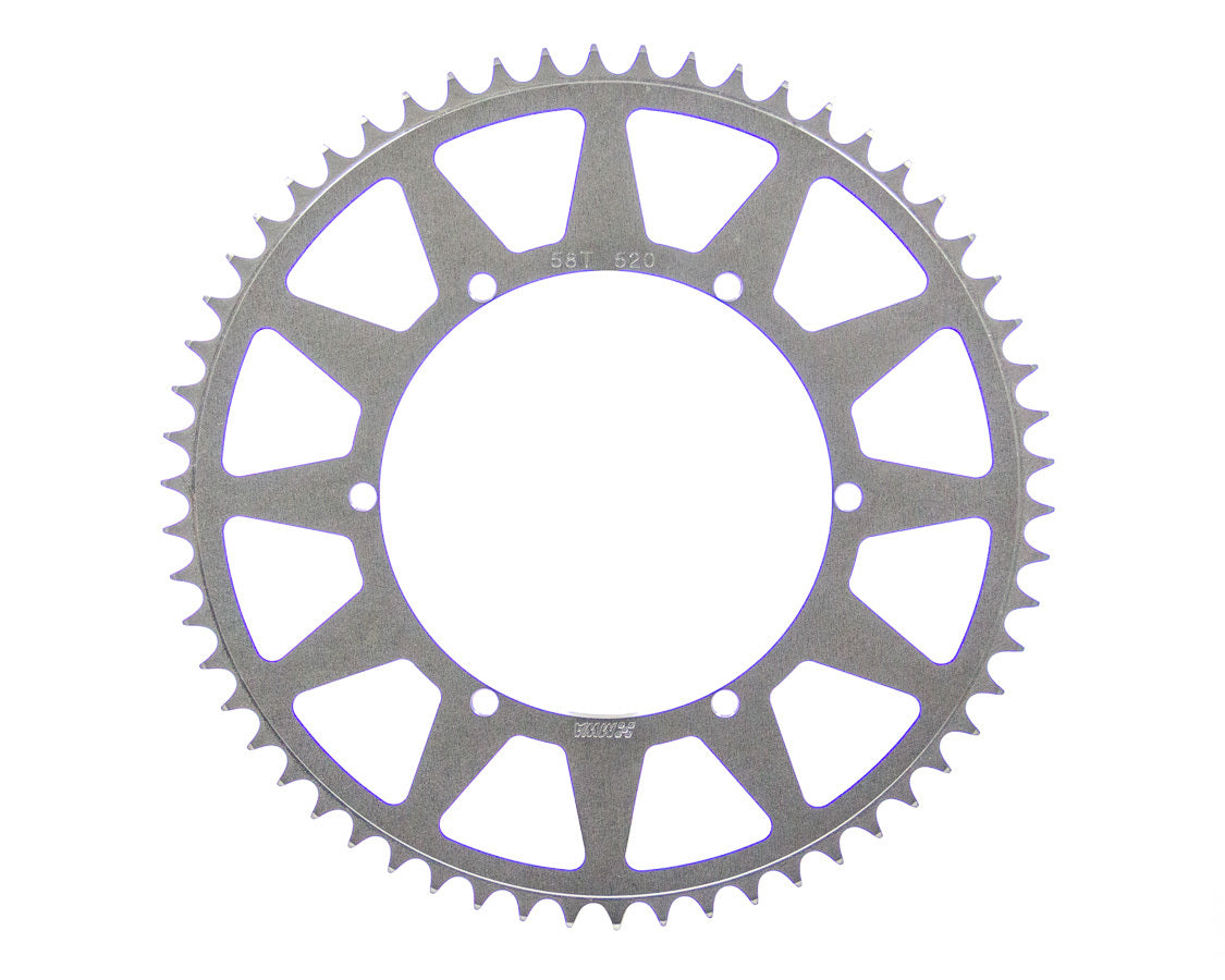 M and W Aluminum Products Rear Sprocket 58T 6.43 BC 520 Chain MWASP520-643-58T