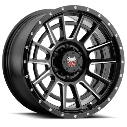 Mamba M22 Wheel Matte Black w/ Machined Ball Cut & Drill Holes 18x9 -12 5x139.7
