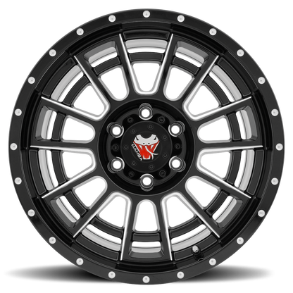 Mamba M22 Wheel Matte Black w/ Machined Ball Cut & Drill Holes 18x10 -24 5x150
