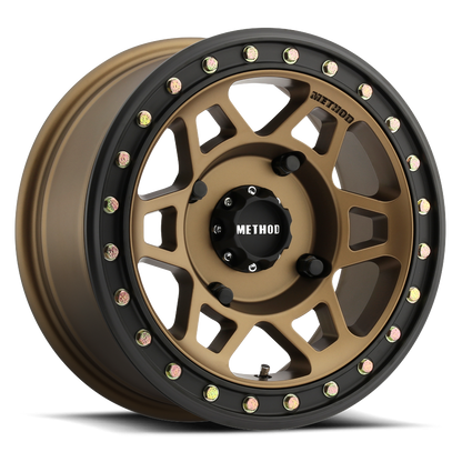 Method Race Wheels MR405 UTV Beadlock Wheel Method Bronze W/ Matte Black Ring 15x7 +38 4x156