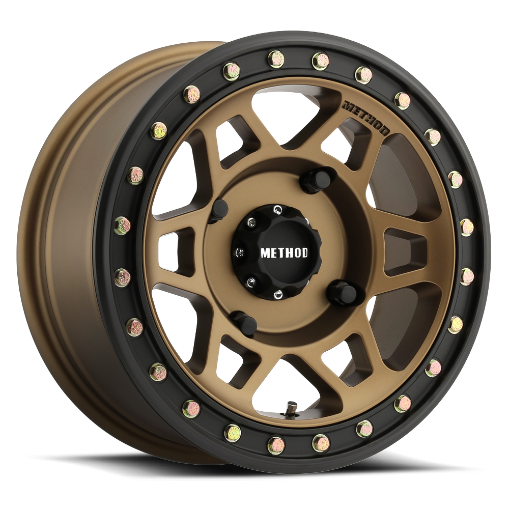 Method Race Wheels MR405 UTV Beadlock Wheel Method Bronze W/ Matte Black Ring 15x7 +38 4x136