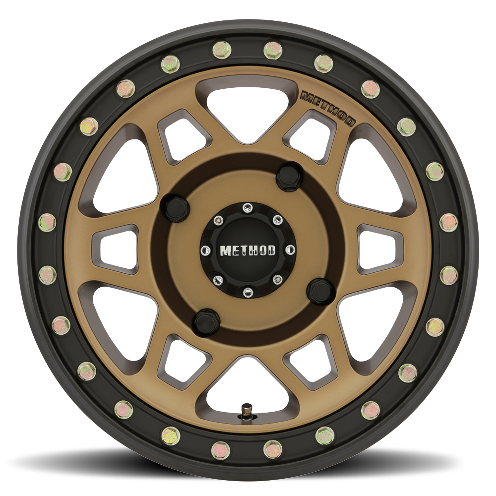 Method Race Wheels MR405 UTV Beadlock Wheel Method Bronze W/ Matte Black Ring 15x7 +13 4x156