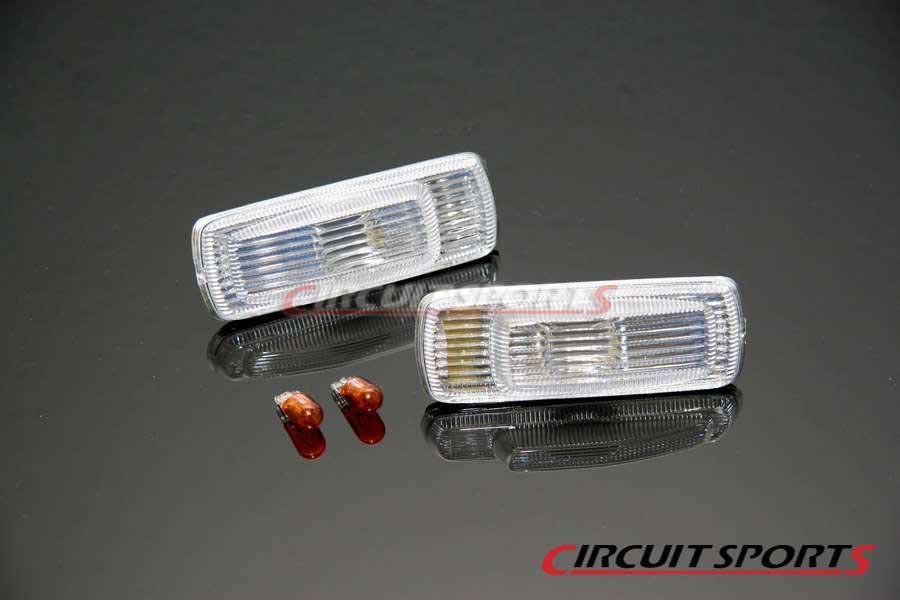Circuit Sports Front Side Markers (Clear) - Nissan 240SX/180SX/Silvia ('89-94 S13)