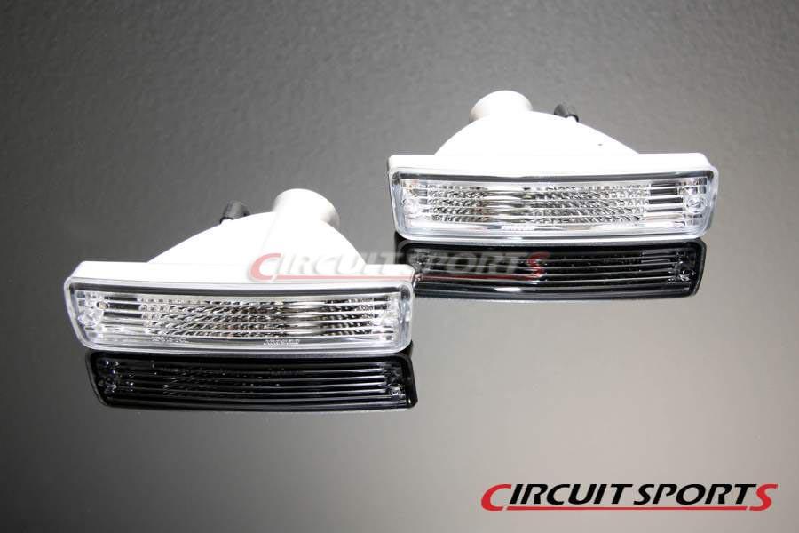 Circuit Sports Front Turn Signals (Clear) - Nissan 240SX/180SX ('89-90 USDM/JDM S13)
