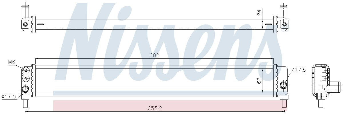 Nissens Radiator  top view frsport 646944