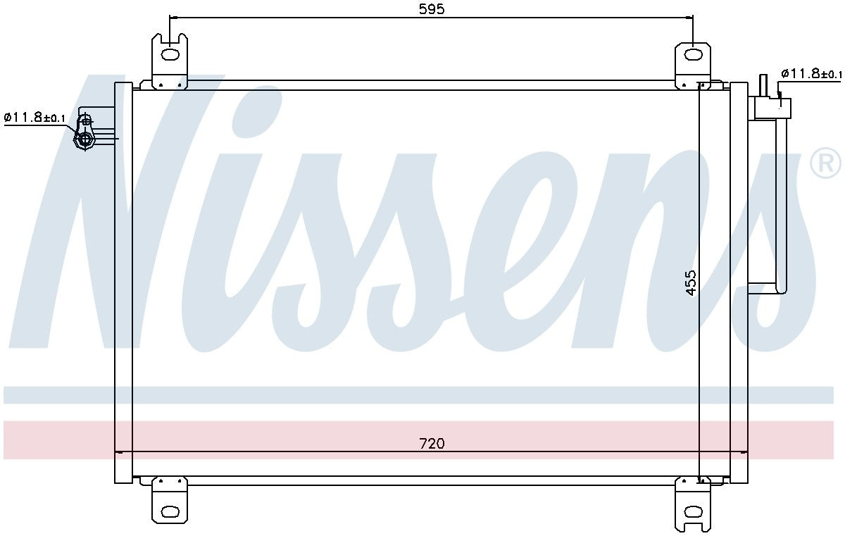 Nissens A/C Condenser  top view frsport 94913