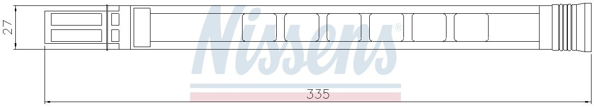 Nissens A/C Receiver Drier  top view frsport 95387