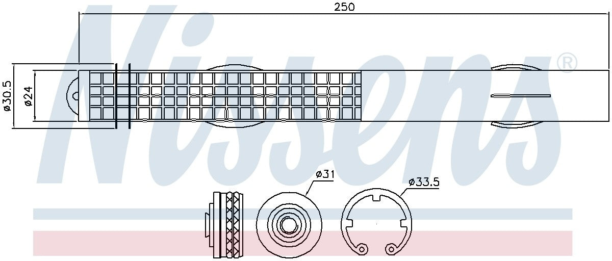 nissens a/c receiver drier  frsport 95467