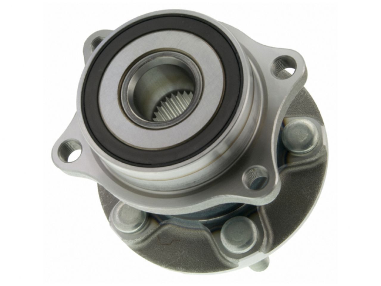 Moog Hub Assembly:Wheel Hub and Bearing, Steel, Rear, Subaru