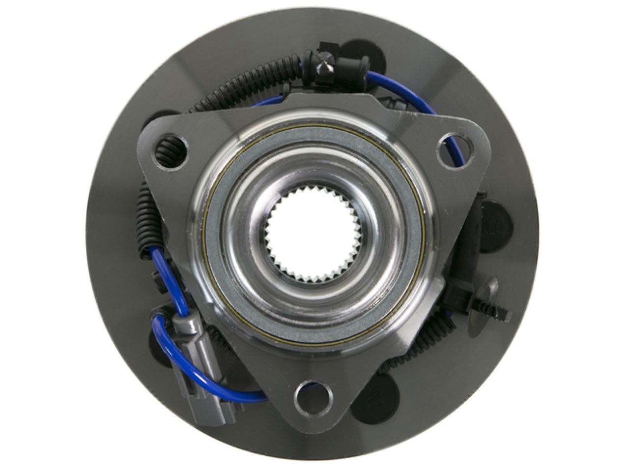 Moog Hub Assembly:Wheel Hub and Bearing Assembly, Front, Dodge