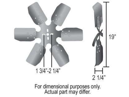 Derale 19 Rigid Race Fan (Steel Blade)