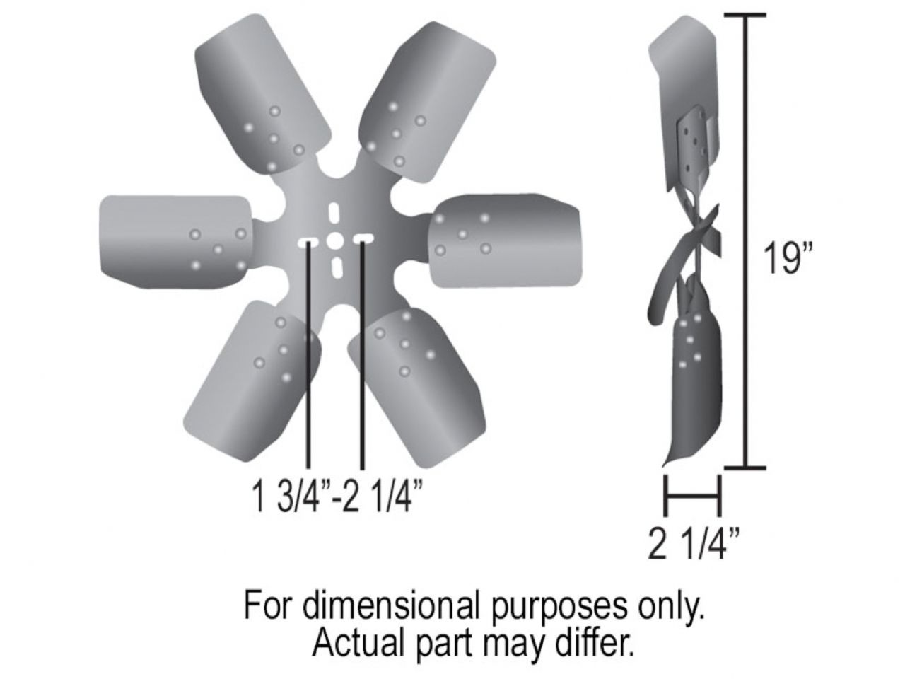 Derale 19 Rigid Race Fan (Steel Blade)