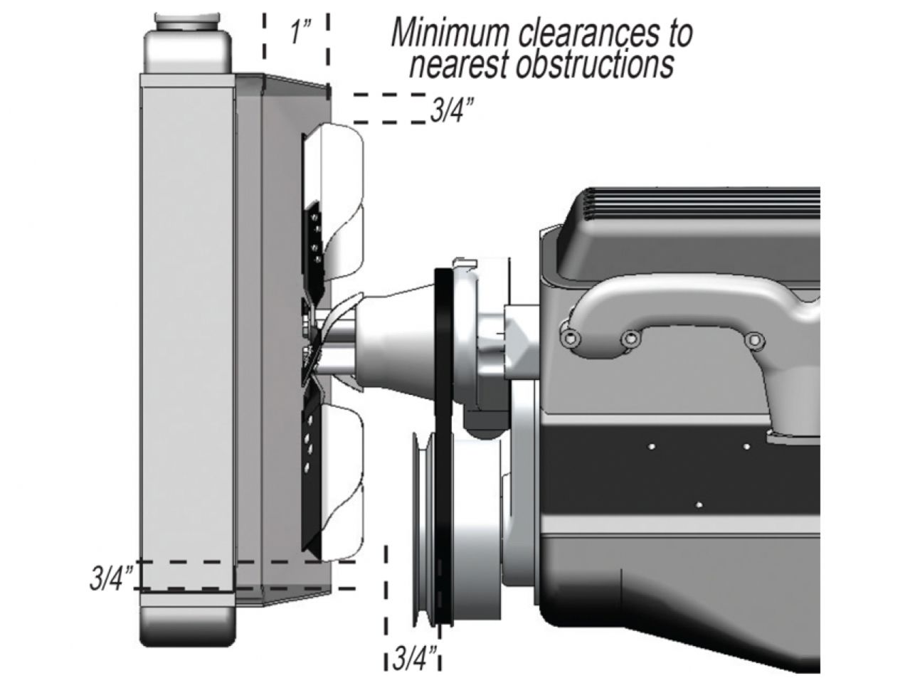 Derale 19 Rigid Race Fan (Steel Blade)