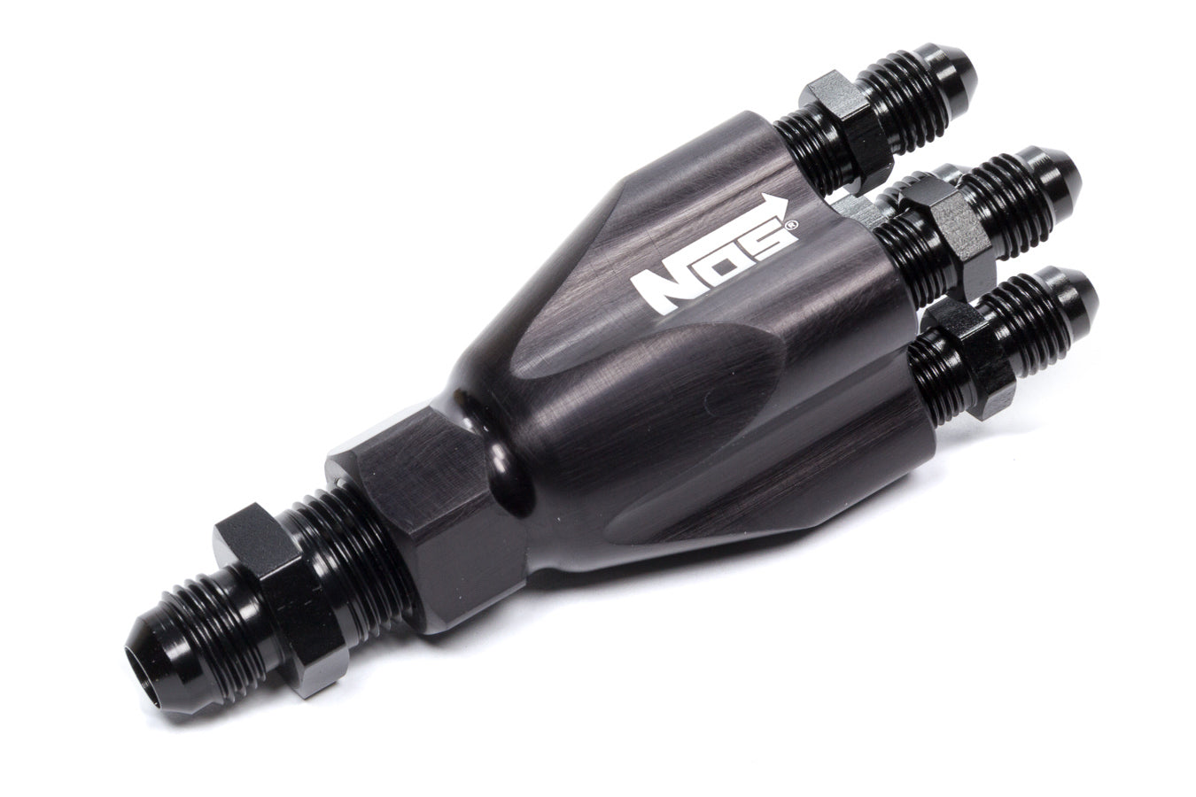 Nitrous Oxide Systems Showerhead Distribution Block w/Fittings Black NOS16752