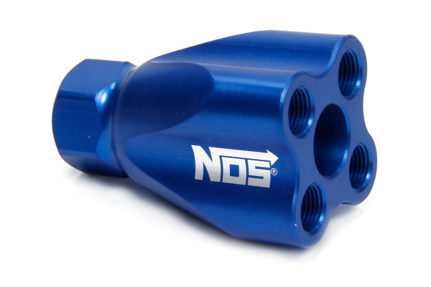 Nitrous Oxide Systems Showerhead Distribution Block wo/Fittings Blue NOS16753