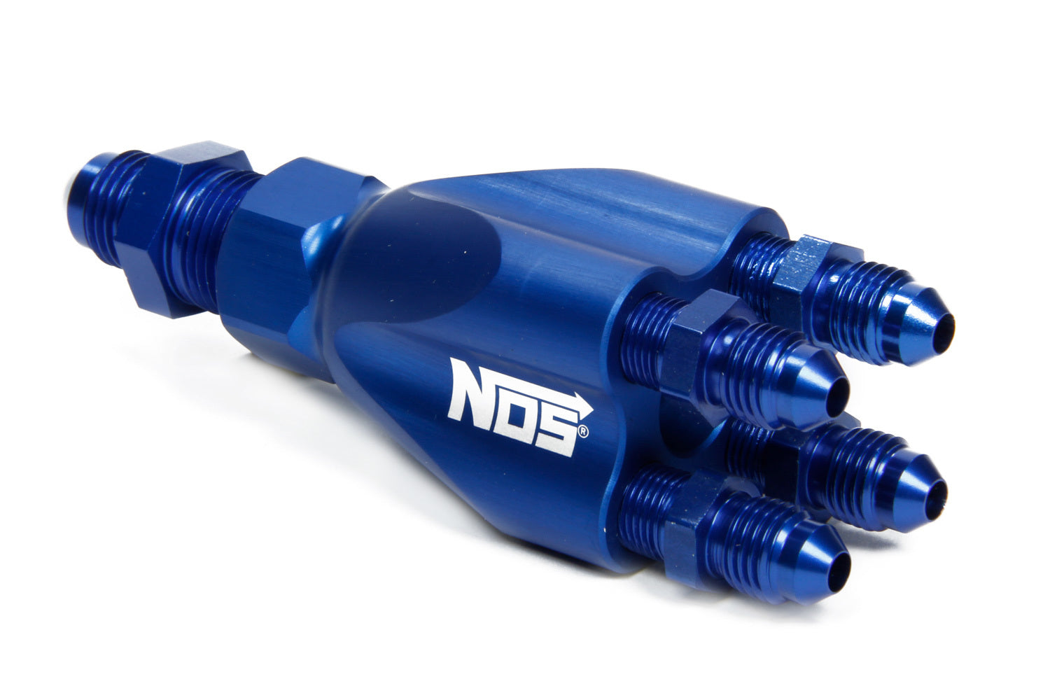 Nitrous Oxide Systems Showerhead Distribution Block w/Fittings Blue NOS16754