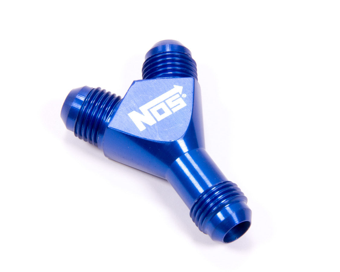 Nitrous Oxide Systems 6an 'Y' Fitting Blue NOS17835