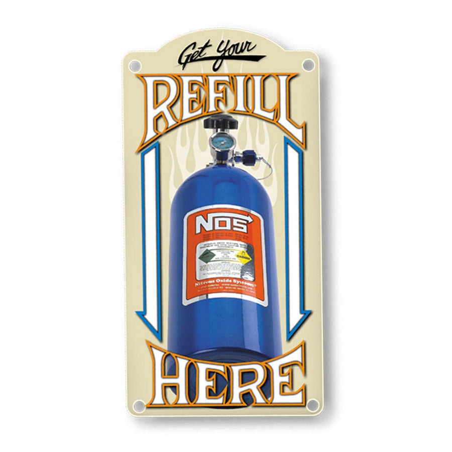 Nitrous Oxide Systems NOS Refill Metal Sign NOS19326