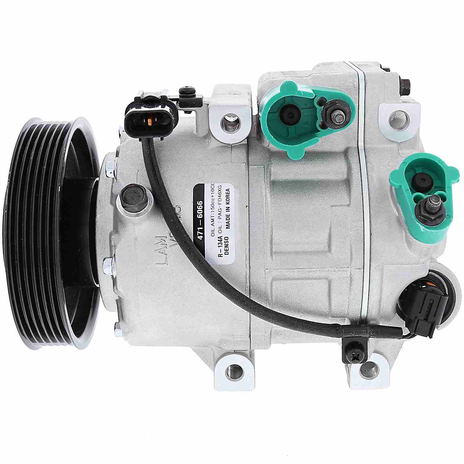 DENSO Auto Parts New A/C Compressor  top view frsport 471-6066