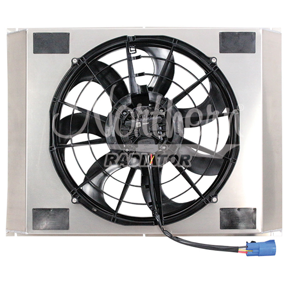 Northern Radiator Single 16in Brushless Fan and Shroud NRAZ40133