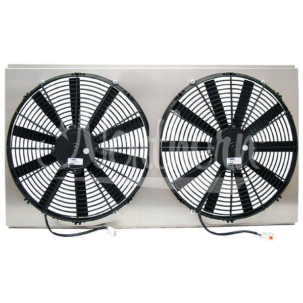 Northern Radiator Dual 16in Electric Fan And Shroud NRAZ41036