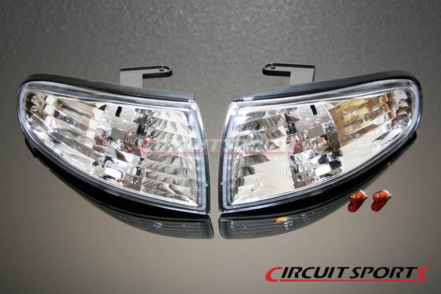 Circuit Sports Front Corner Lights (Clear) - Nissan 240SX/Silvia ('95-96 S14 Zenki)