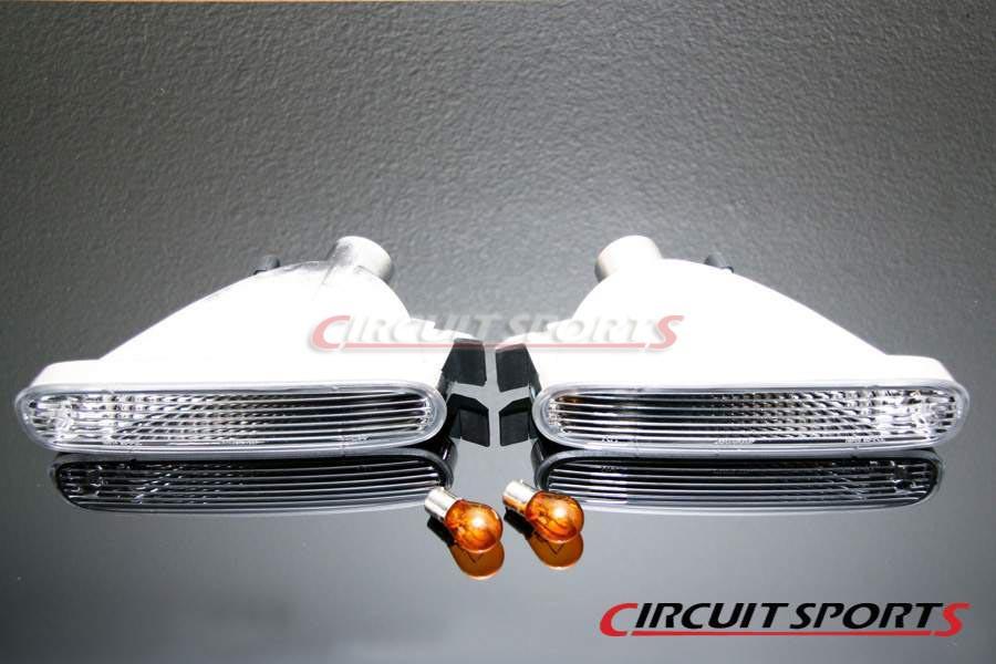 Circuit Sports Front Turn Signals (Clear) - Nissan 240SX/Silvia ('95-96 S14 Zenki, JDM Only)