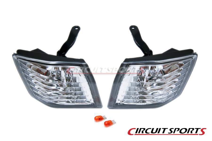 Circuit Sports Front Corner Lights (Clear) - Nissan Silvia only ('89-94 S13)