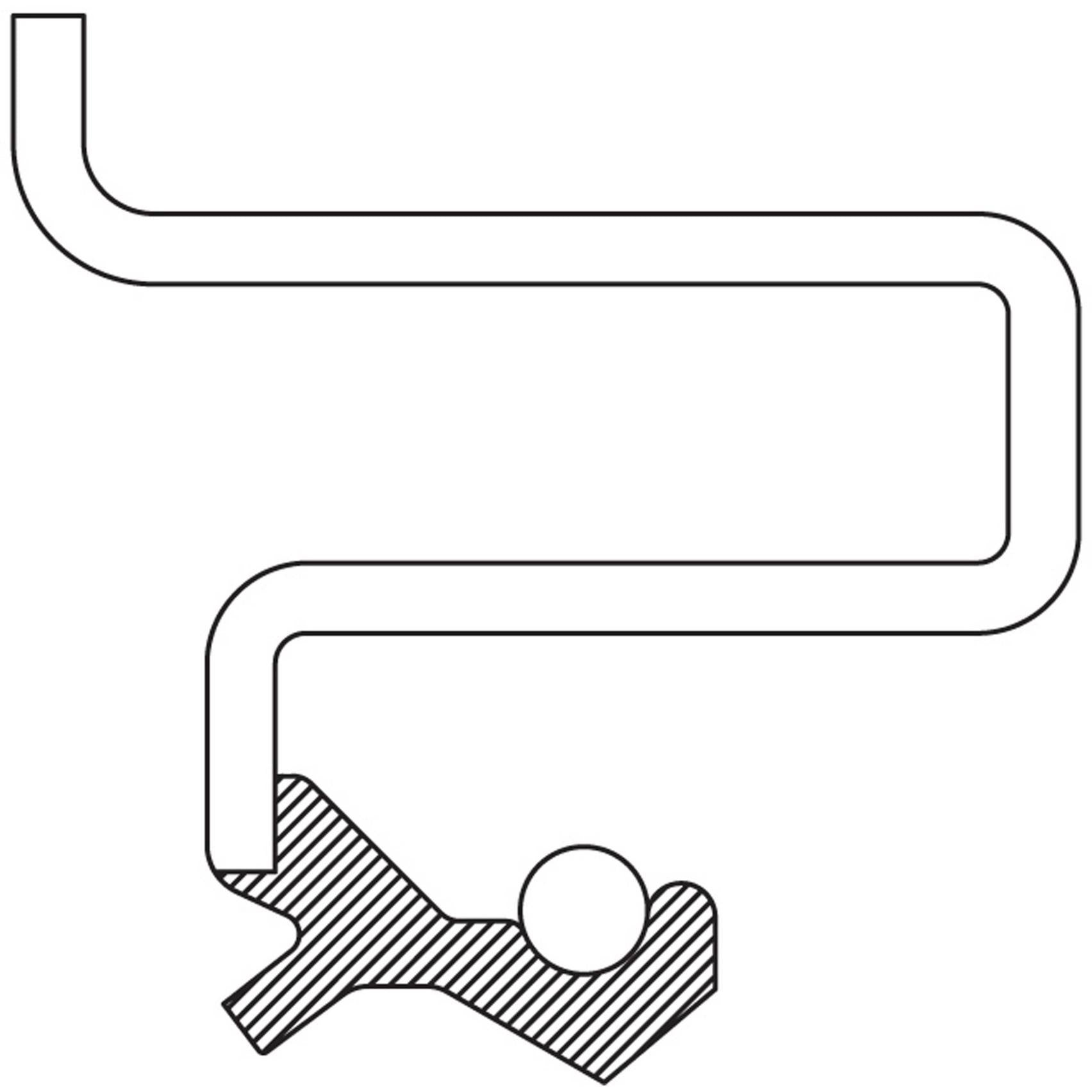 National Differential Pinion Seal  top view frsport 711069