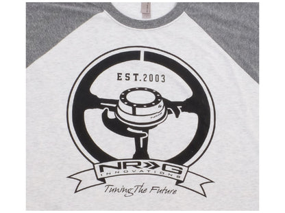 NRG Established 3/4 Baseball T Heather Grey / Grey