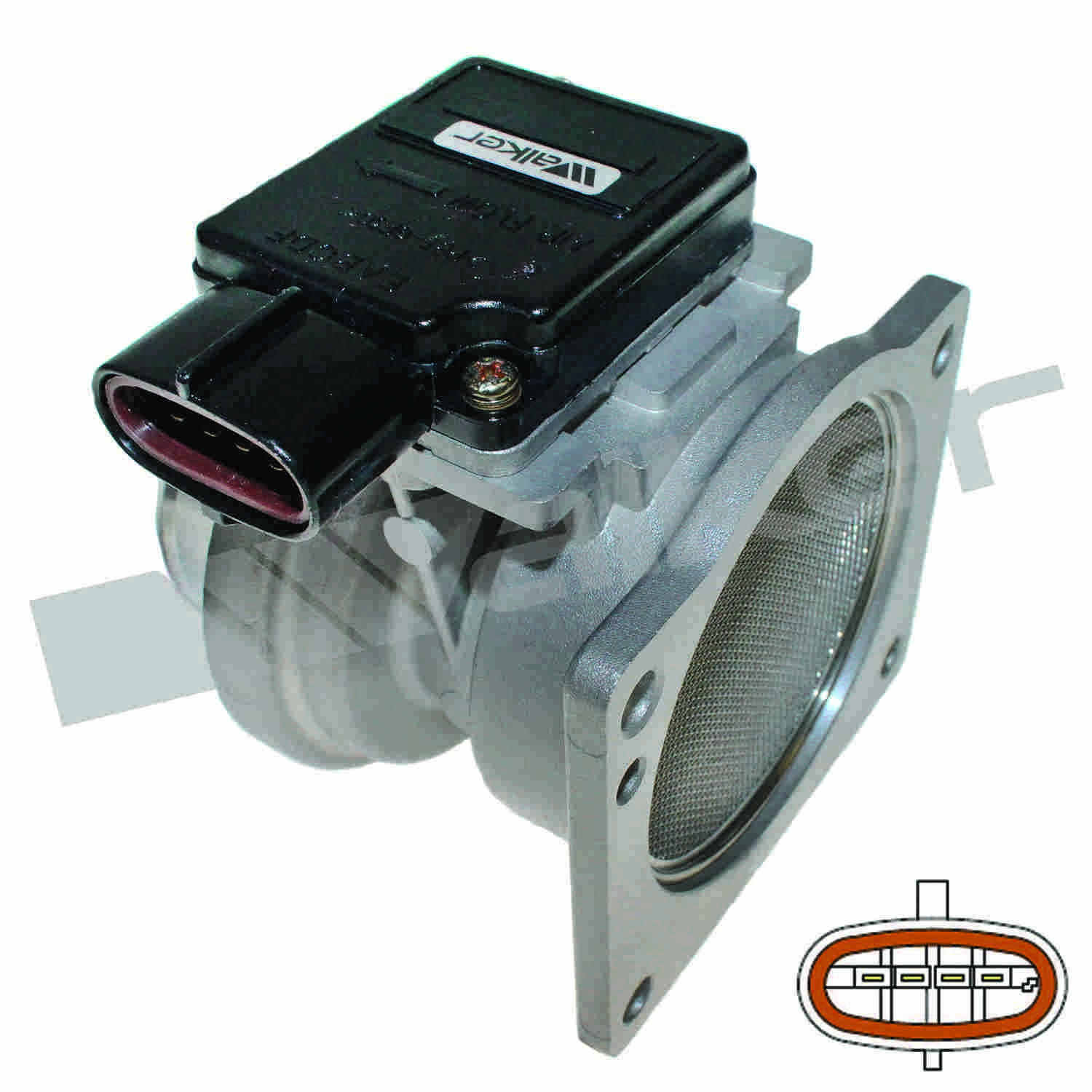 Walker Products Walker Products 245-1016 Mass Air Flow Sensor Assembly  top view frsport 245-1016